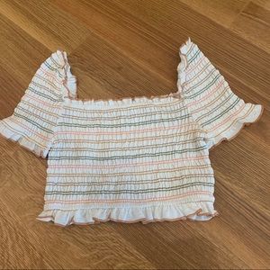 NWOT Storia scrunched crop top